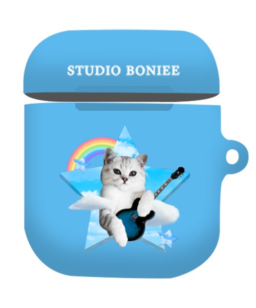 보늬(Boniee) 고양이 락스타(Kitten Cat Rockstar) 에어팟 케이스 화이트 - 36,000 | 무신사 스토어