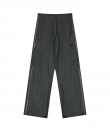 Square Logo Cargo Pants - Charcoal