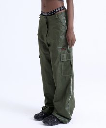 Square Logo Cargo Pants - Khaki