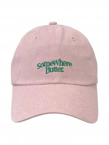 wave lettering ball cap - pink