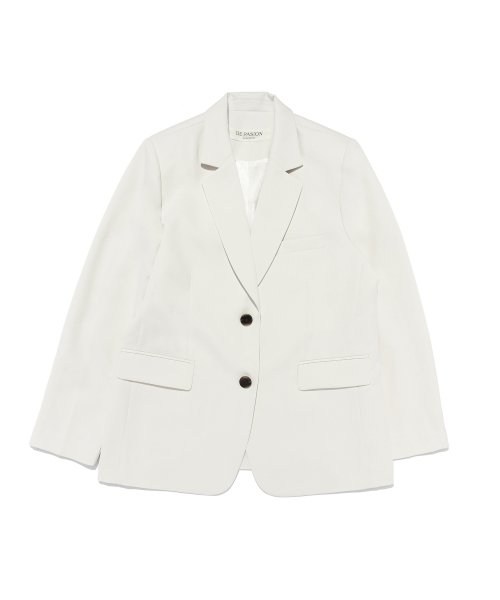 Свободный блейзер с клапанами (Ivory)