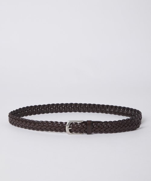 레더 위빙 벨트 DARK BROWN