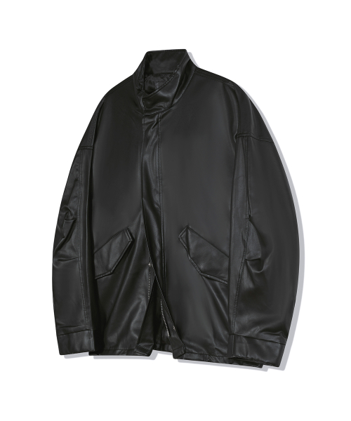 Кожаная куртка фиштейл 86-IRO232 с завязками Black