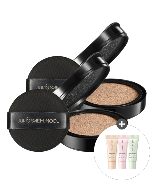 정샘물() 스킨 누더 커버레이어 쿠션 리필 2개 (스킨세팅베이스 3종 세트 증정) 상품 이미지