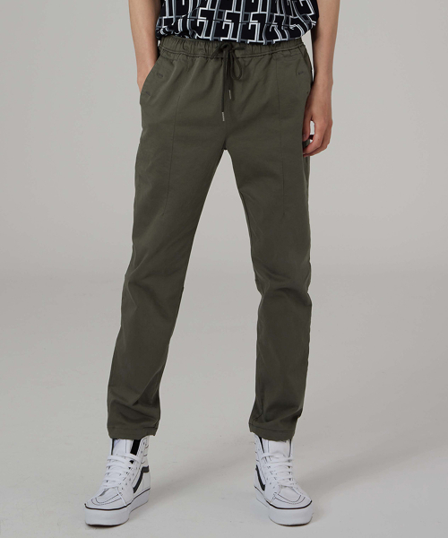 MEN BASIC облегающий FIT брюки хаки