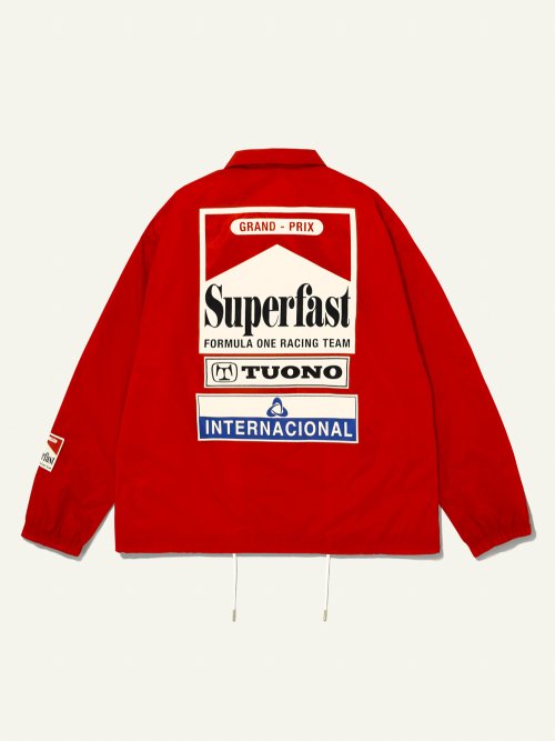 Red on sale coaches jacket