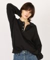 [3rd] Cotton collar knit_black