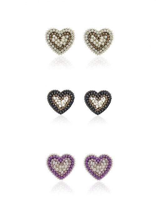 카인더베이비(KINDABABY) fresh water pearl heart earring (3color) - 후기 | 무신사