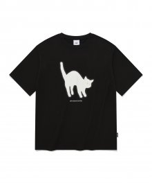 그리디 캣 반팔 티셔츠 (블랙)