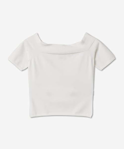 hollister white off the shoulder top