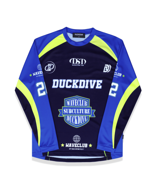 MUSINSA | DUCKDIVE Off Road Mesh Long Sleeve Vintage Blue