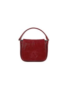 Crack Leather Micro Bag (red)