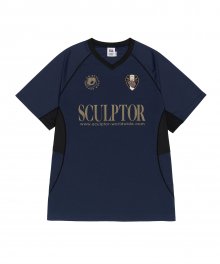 Oversized Soccer Jersey Navy