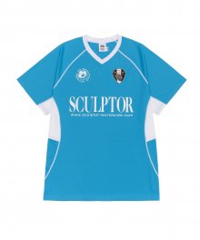 Oversized Soccer Jersey Blue