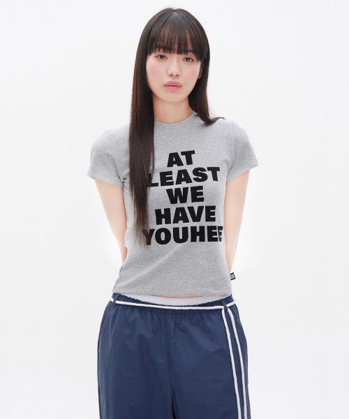 LETTERING T-рубашка MELANGE серый