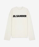 질 샌더(JIL SANDER) 남성 로고 디테일 크루넥 티셔츠 - 화이트 / J22GC0136J45047102