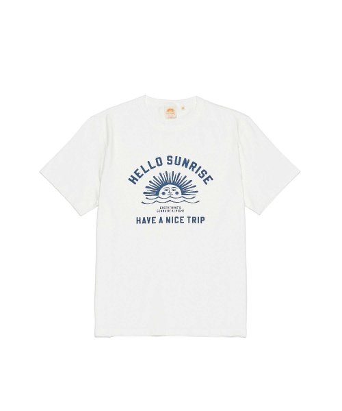 헬로 선라이즈(HELLO SUNRISE) HS P-dyed VTG Arch Logo Tee
