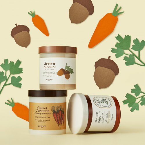 스킨푸드(SKINFOOD) 당근&미나리&도토리 패드 듀오 교차 선택 가능 - 52,000 | 무신사 스토어