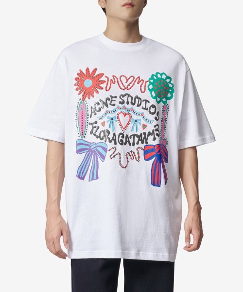 MUSINSA  ACNE STUDIOS Men's Screen Print Top Short Sleeve T-Shirt