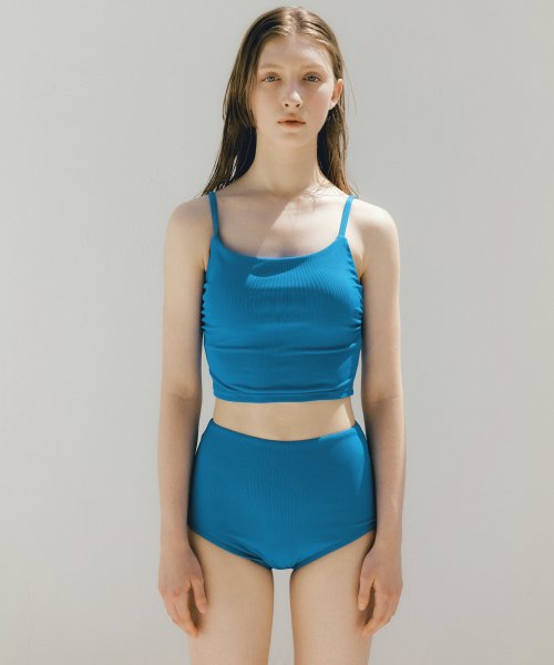 Ribbed swimsuit discount