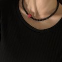 베리송크(VARISONC) Beaded Rose Onyx Necklace