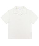블러프(BLUFF) 테리 오픈카라 티셔츠 [BEIGE]