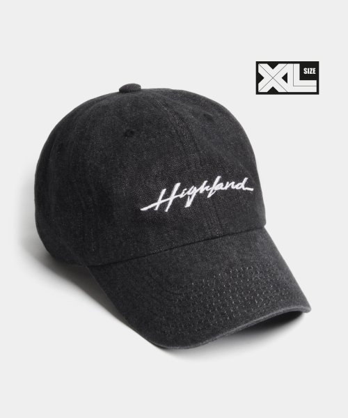 빅사이즈 볼캡 XL HIGHLAND DENIM CAP BLACK