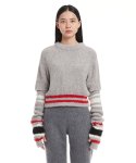 트렁크프로젝트(TRUNK PROJECT) Grey Detachable sleeves Sweater