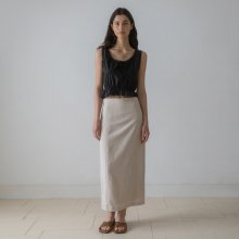 Chloe back slit skirt