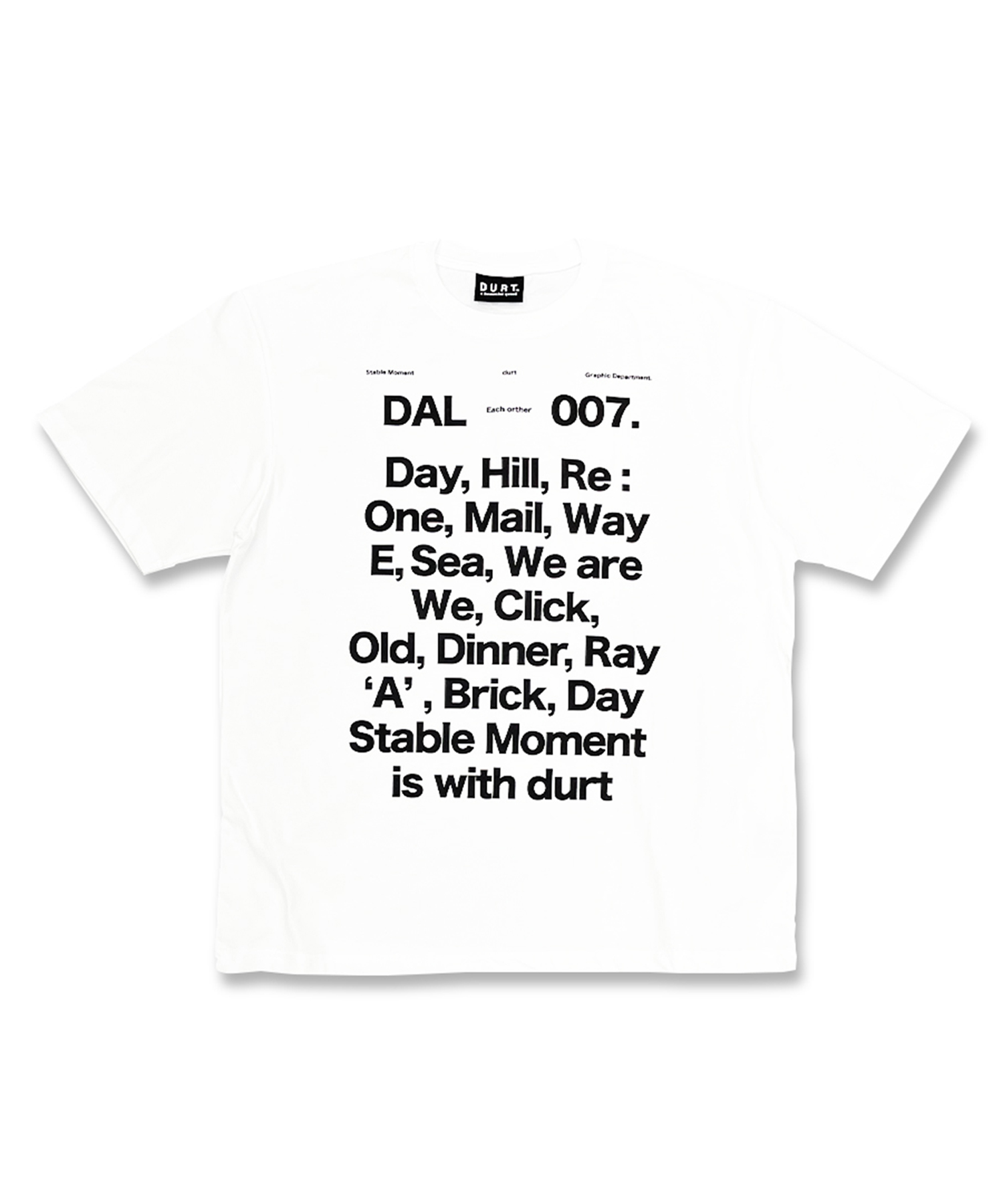 OUR DAILY HALF SLEEVE TEE (WHITE)