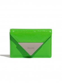 CRINKLE TRIANGLE POCKET D - NEON GREEN