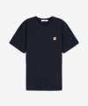 남성 폭스 헤드 패치 클래식 반소매 티셔츠 - 네이비 / AM00103KJ0008P480