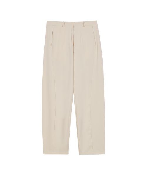 Широкие брюки изогнутого кроя 86-IRO268 Ivory