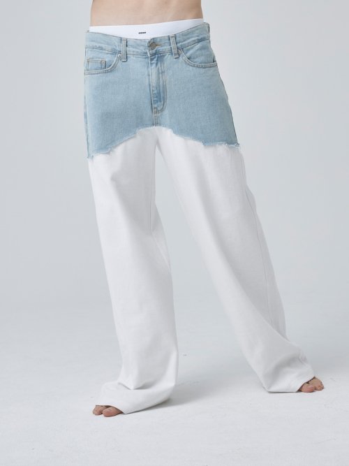 DENIM +_WHITE&LIGHT BLUE