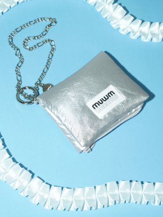 무음(MUWM) Puff-Up Baby Bag - Silver 상품 이미지