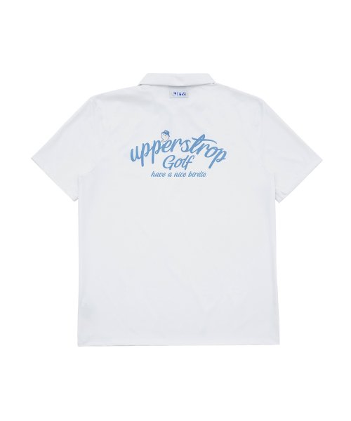 UP3073 UPST GOLF поло с аркой и логотипом короткий рукав White