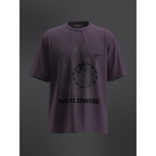[Capsule] 월드와이드 그래픽 반소매 티셔츠 바이올렛 (263842EX8S)