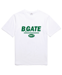 바리게이트(BARIGATE) B-GATE 로고 반팔 티셔츠 (BRTS001) 화이트/그린