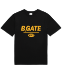 바리게이트(BARIGATE) B-GATE 로고 반팔 티셔츠 (BRTS001) 블랙/옐로우