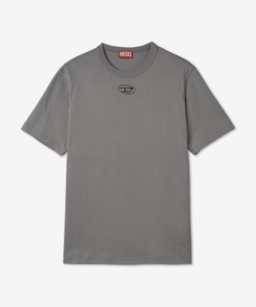 남성 저스트 D 로고 반소매 티셔츠 - 그레이 / A098640HERS9BX