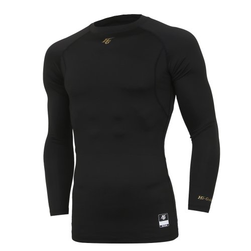 Базовая компрессионная футболка с круглым вырезом (Black)