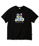 트립션(TRIPSHION) CANDY RABBIT GRAPHIC 티셔츠 - 블랙