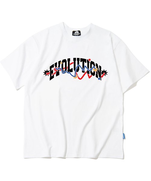 Musinsa Tripshion Evolution Varsity Graphic T Shirt White