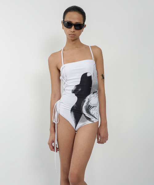 나체 COSMIC SWIM SUIT WHITE