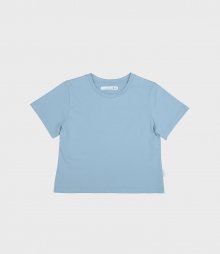 silket crop tee / bluebell