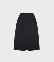 mmo slit long skirt / black