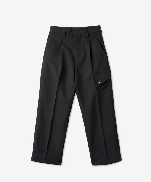 Прямые укороченные брюки - Black / 23A28OAU65PESOA009001
