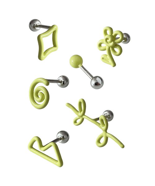 잇더즌매터(IT DOESNT MATTER) Fruit doodle piercing (Lime) - 후기 | 무신사