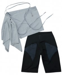 [SET] Comfort Wrap Skirt (FL-231_Sky Gray)