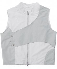 E97 Layered Flap Vest (FU-039_White)